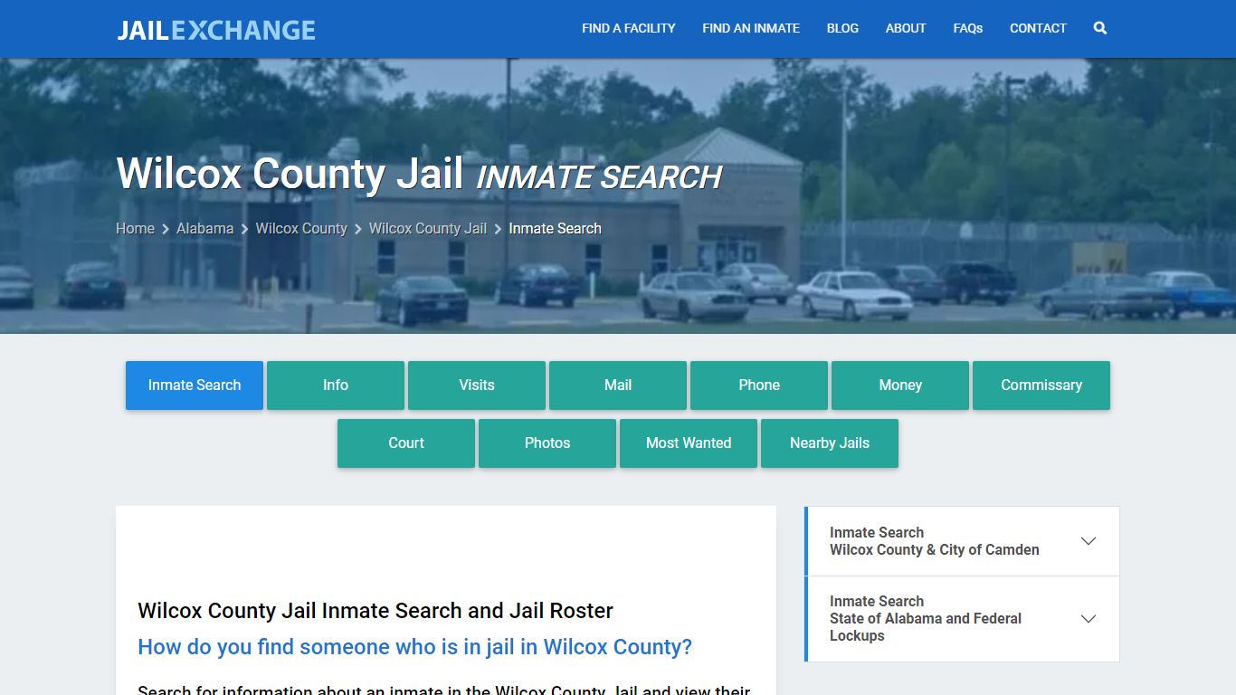 Inmate Search: Roster & Mugshots - Wilcox County Jail, AL - Jail Exchange